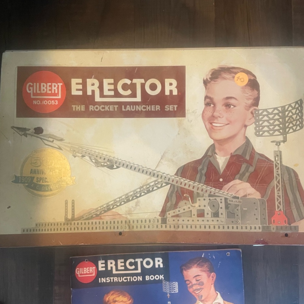 Vintage 1959 50th Anniversary Gilbert Erector Set Rocket Launcher